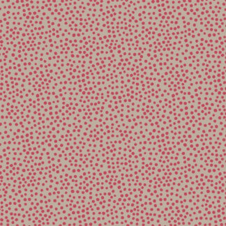 Winter In Bluebell Wood Flannel - 646F-3 - Winter Dots - Red - Lewis & Irene