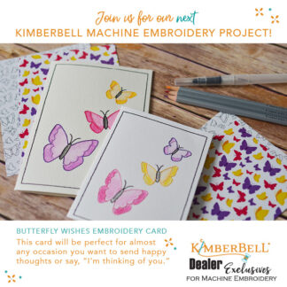 Class - Kimberbell - A La Carte Vol 3 - Butterfly Wishes Embroidered Card