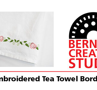 Class - Bernina Creative Studio Embroidery: Embroidered Tea Towel Border