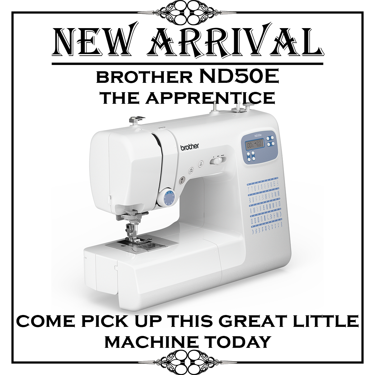 Machine à coudre Brother ND50e : L'apprentie